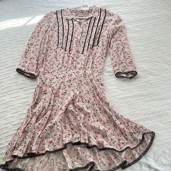 Zadig and Voltaire pink and white dress - Picture 4 of 4